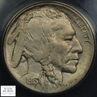 1913 D Type 2 Buffalo Nickel 5C ANACS AU 50 Details - Corroded