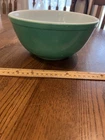 Vintage 50s 60s PYREX #403 Primary GREEN Glass Mixing Nesting Bowl 2 1/2 Quart