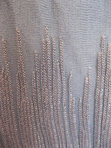 Soft Surroundings Tunic SWEATER Plus Size 1X 18W 20W Slate Blue Metallic Knit - Picture 4 of 8