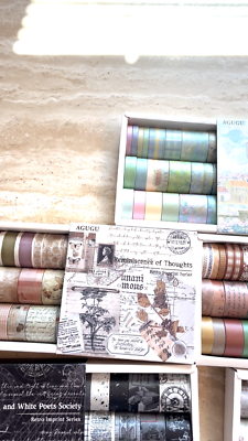 20 Rolls Vintage Aesthetic Washi Tape Set Decorative Washi tapes
