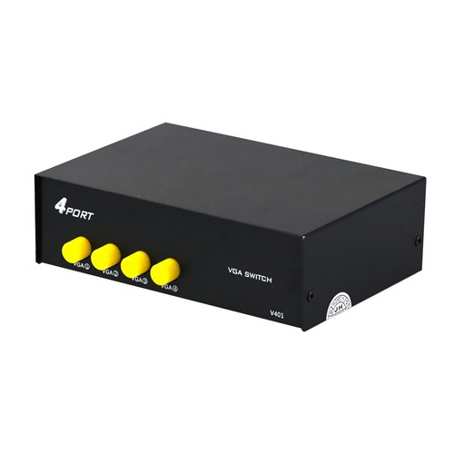 New 4 Port VGA Splitter Switcher VGA Switch Video Box 4 In 1 Out VGA Switcher - Picture 2 of 13