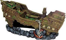 Shipwreck Extra-Large Aquarium Ornament 23'' X 8'' X 10.5'' Null