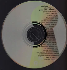 Melissa Etheridge: Your Little Secret (1995 CD) Disc Only in jewel case - V.G.