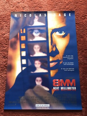 8mm - Acht Millimeter Kinoplakat Poster A1, Nicolas Cage, Joaquín Phoenix, 8 mm