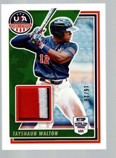 2022 USA Stars & Stripes Materials Prime #USAM-TW TayShaun Walton 15/25