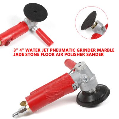 4'' Pneumatic Water Polisher Wet Air Sander Grinder Fit Marble Granite Stone NEW