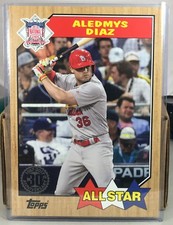 2017 TOPPS 1987 ALL-STARS & ROOKIES 5X7 #181 ALEDMYS DIAZ BLUE JAYS 17/49