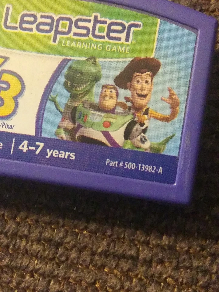 LEAP FROG LEAPSTER TOY STORY 3 GAME CARTRIDGE PRE K - 1ST GRADE 4-7 YEARS TESTED - Image 2 of 4