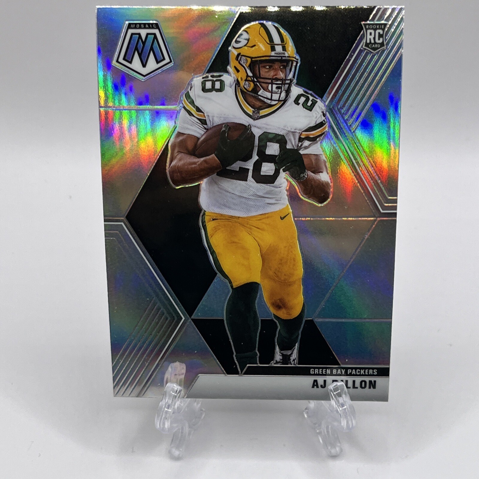 2020 Mosaic AJ DILLON Silver Prizm Rookie #226 RC Packers