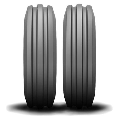 Two 3.50-8 3-Rib Front Garden Tractor Tubeless Tires Wheel Horse  T/M