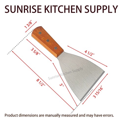 SUNRISE Stainless Steel Kitchen Spatula with Wood Handle - Picture 18 of 20