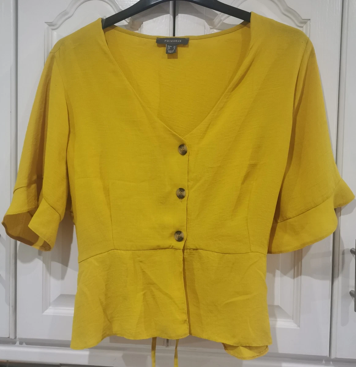 Yellow blouse cheap primark