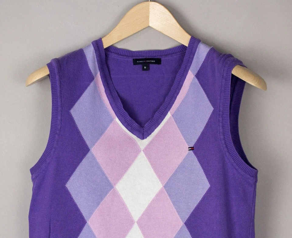 TOMMY HILFIGER Damen Lässig Strickweste Größe M - Bild 2 von 4