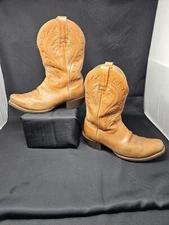 Mens Ariat Brown Square Toe Cowboy Boots Western 10EE 35791