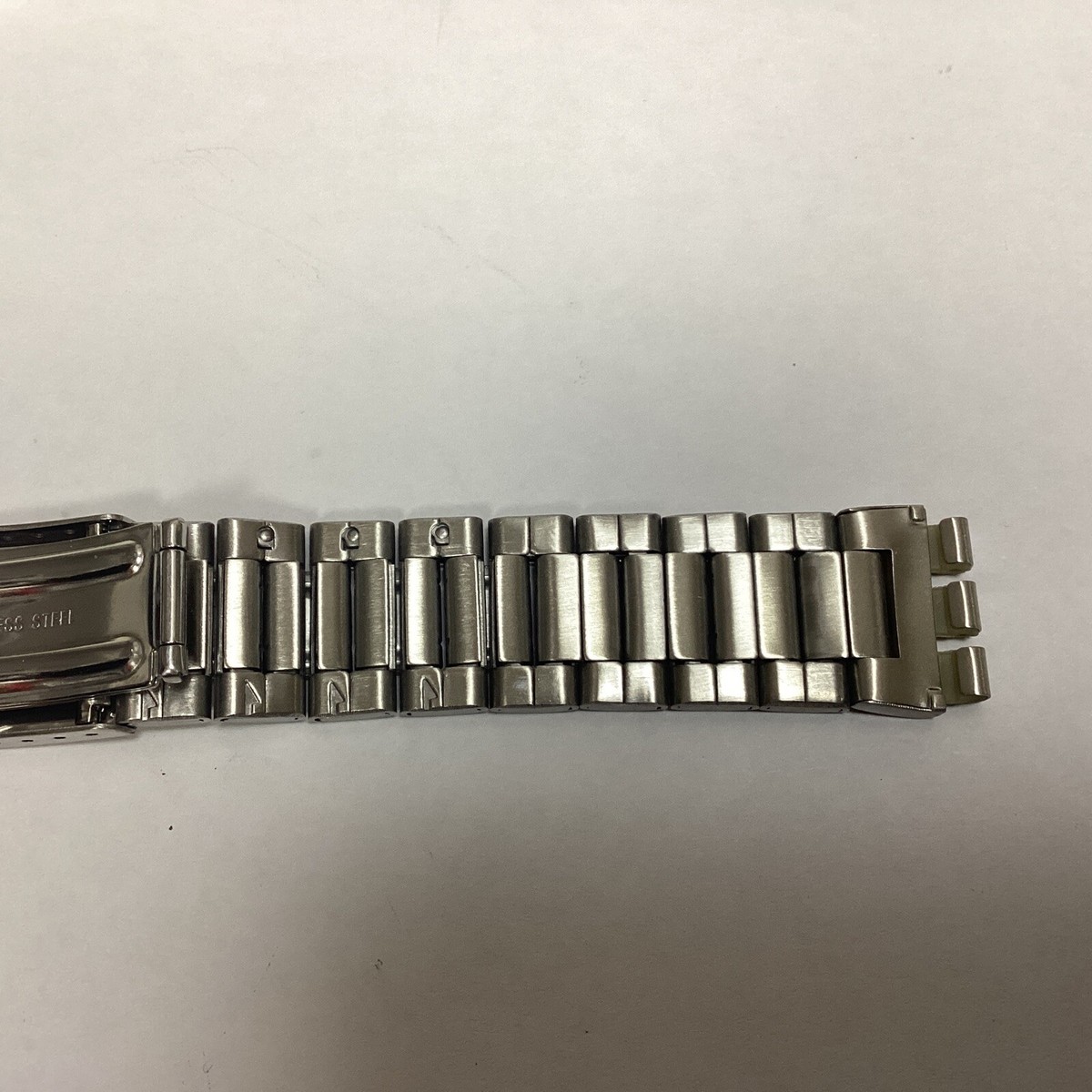 2x boucle déployante en acier inoxydable pour bracelet de montre de 20
