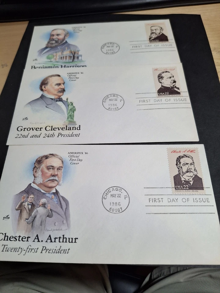 US PRESIDENTS FULL COLOR ARTCRAFT CACHETS - 15 DIFF COVERS - 1986 - FDC UNADDR - Image 2 of 4