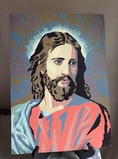 Stunning Paint By Number Jesus Beautiful Vibrant Colors 12 x16" Unframed