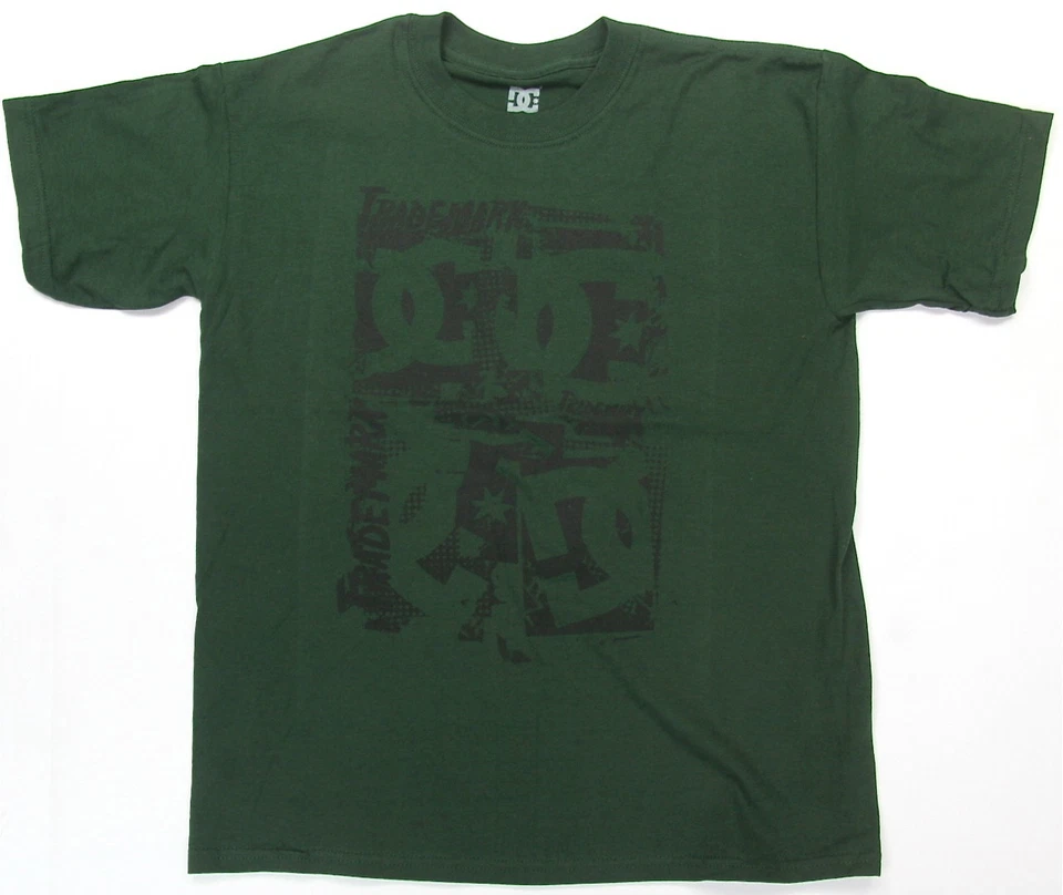 Camiseta DC Boys Marca DC Skate 100% Algodón Verde Oscuro DC Zapatos Marca DC Foto 3 de 4