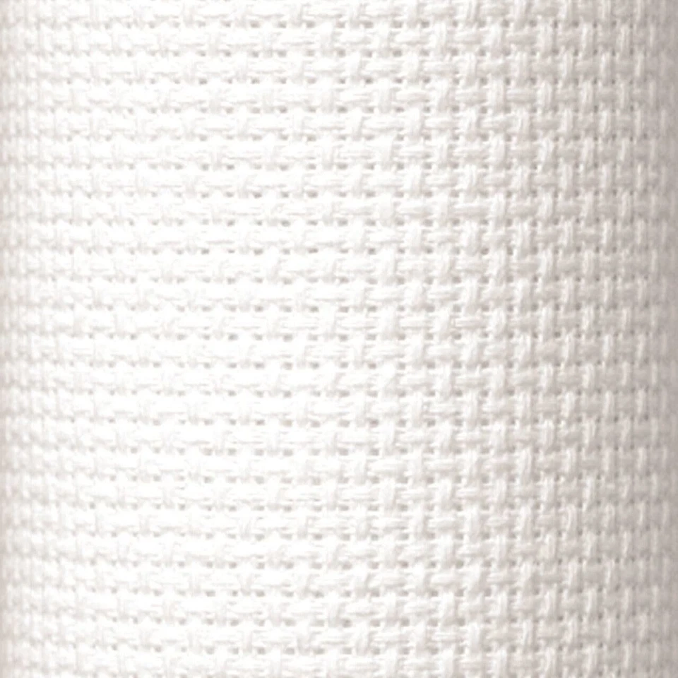 AIDA 14 COUNT CT WHITE CROSS STITCH FABRIC