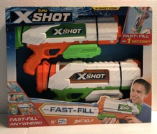 Zuru X-Shot Water Blaster Fast Fill 2 Pack For Ages 5 New