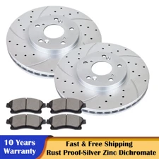 282mm Front Slotted Rotors and Brake Pads Brakes Kit for Honda Accord CIVIC CR-V
