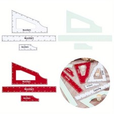 3 sets 3 colors Acrylic Rulers Measuring Widget Tool sets for Tabletop Wargames