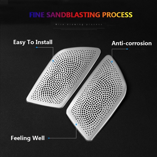 Stainless Car Center Console Speaker Stereo Cover Trims for BMW 5Series G30 G31 - Picture 5 of 10