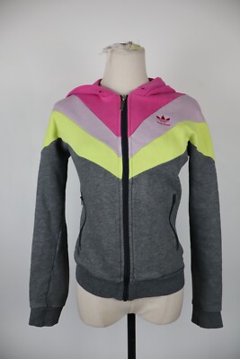 ADIDAS HOODIE AND ZIP WOMEN size 36 WOMEN CASUAL VINTAGE SPORT SWEATSHIRT