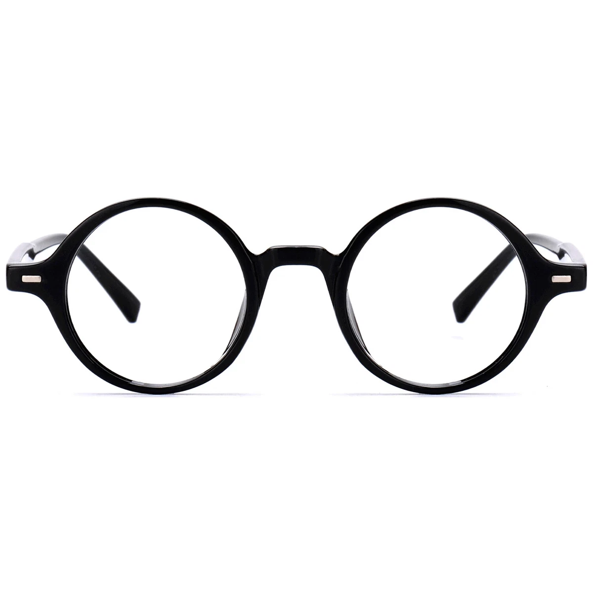 Round Plastic Glasses for Men Women Retro Vintage Small Lenses Eyeglases Black