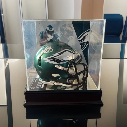 A.J. Brown Philadelphia Eagles Autographed Riddell Mini Helmet In Deluxe Case