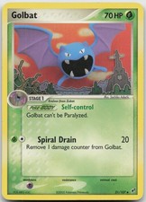 Golbat 31/107 Deoxys Pokemon Moderately Played