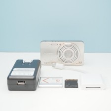 SONY Cyber-shot DSC-W570 Compact Camera Full Set Tested Working From Japan