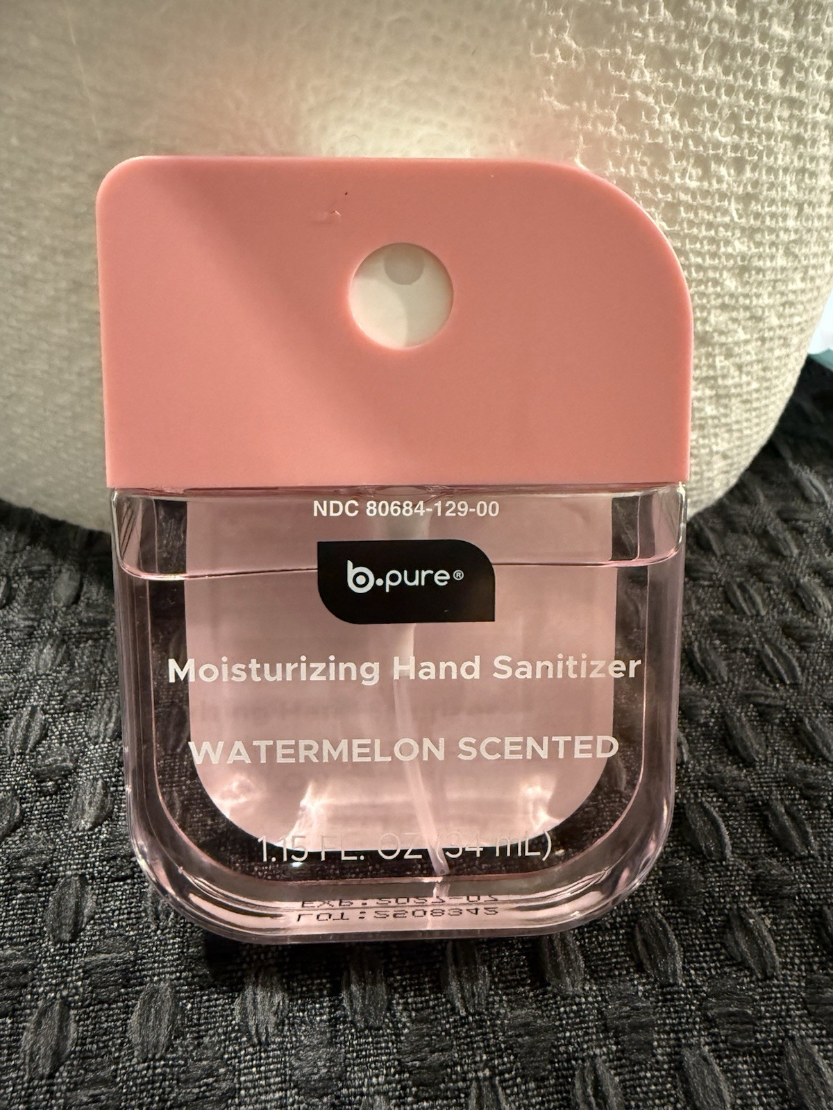 B Pure Moisturizer Hand Sanitizer 1.15 FL. Oz. With free case 2