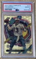 Marketplace image: Dan Marino 1/1 PSA 10 Superfractor 2023 Topps Chrome Composite One Of One #277