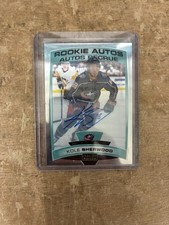 2019-20 O Pee Chee Platinum Rookie Auto Kole Sherwood Card. rookie card picture