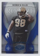 2008 Leaf Certified Materials New Generation Mirror Blue 50/50 Sedrick Ellis 0d8