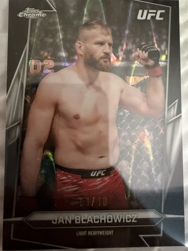 2026 Topps Chrome UFC Jan Blachowicz BLACK Refractor 01/10 🔥 Former ChampionSSP