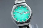 Vintage 1975 Seiko 5 Actus 6106-8680 Green Dial Automatic Men's Watch From Japan