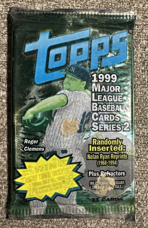 1999 Topps Series Two (5 packs) - MLB Baseball - Factory Sealed 
