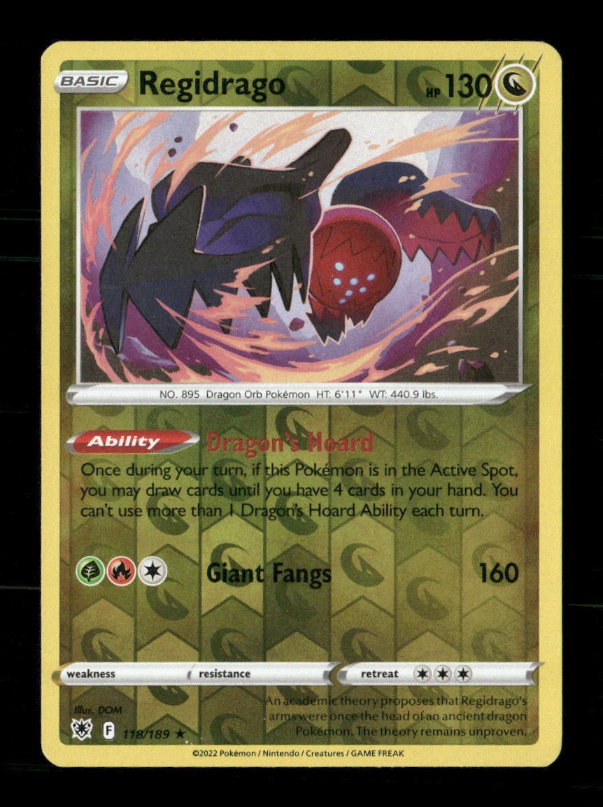 Regidrago 118/189 Astral Radiance Reverse Holo NM/M Pokemon