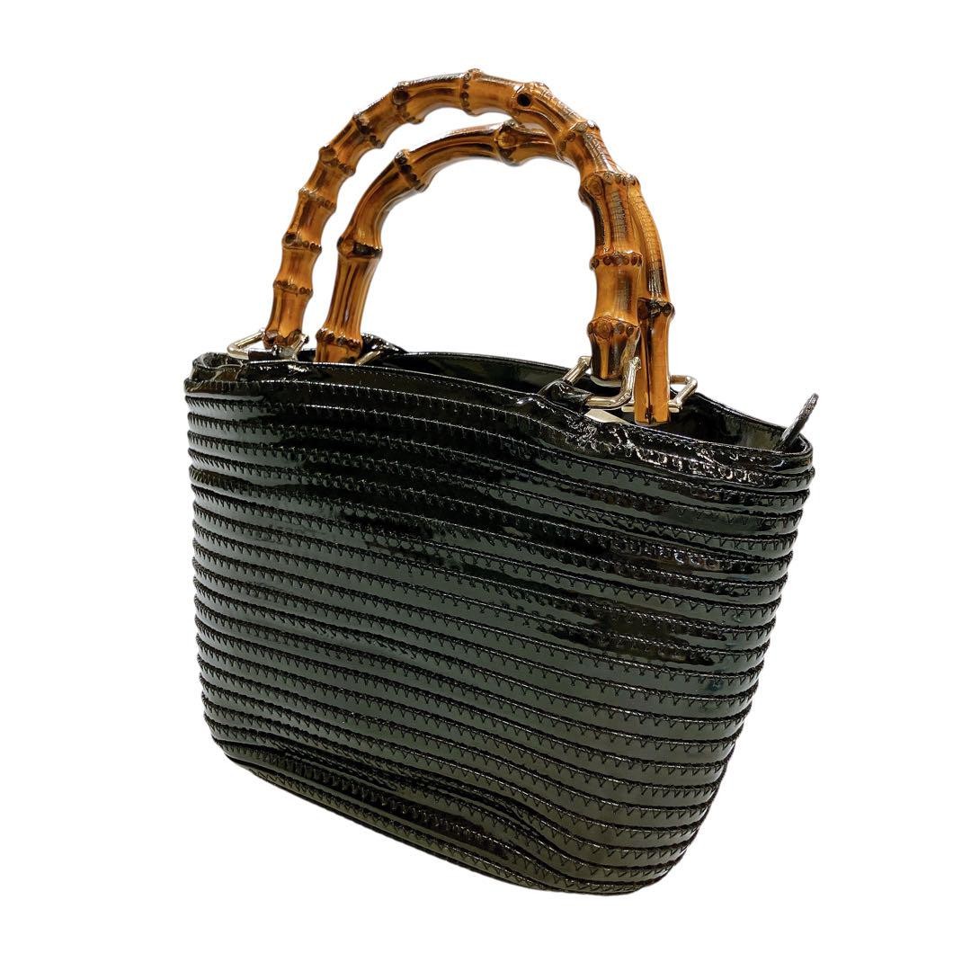 Gucci Bamboo Bag with Enamel Details and Maca 123 Design