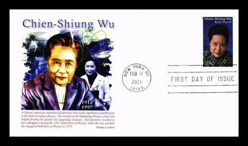 DR JIM STAMPS US COVER CHIEN-SHIUNG WU NUCLEAR PHYSICIST FDC PANDA CACHET