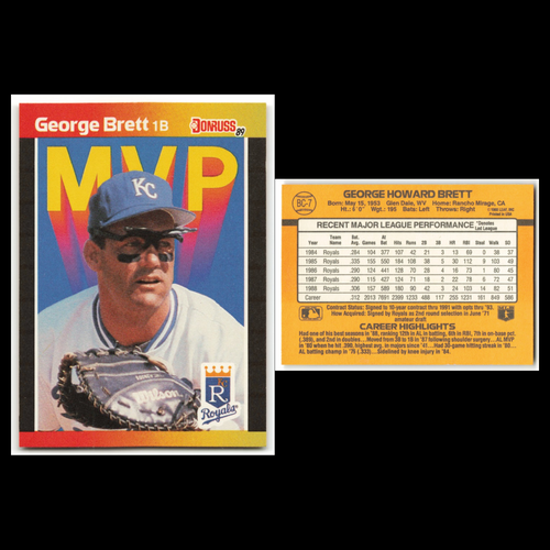 George Brett Lot 6 Baseball Cards 1988 Donruss Kansas City Royals Set Collection - Picture 3 of 8