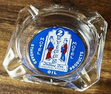 Vintage 2 Stiffs Motel Standard Oil Products Ashtray Lovelock Nevada Advertising