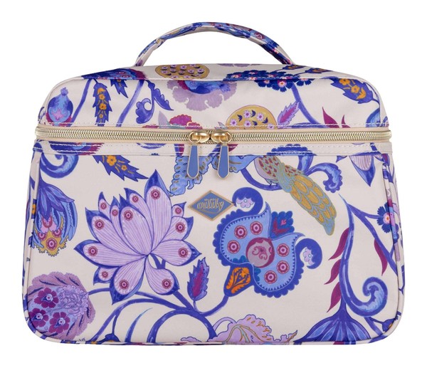 Oilily Cocos Beauty Case Kosmetiktasche Shifting Sand Beige Bunt Neu-image