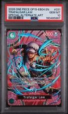 Bandai Trafalgar Law OP15-EB04 OP13-031 SP Special Alt Art Holo Eng PSA 10
