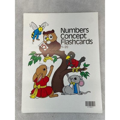 A Beka Numbers Concept Flashcards 1-20 Educational Counting Math Pre-K
