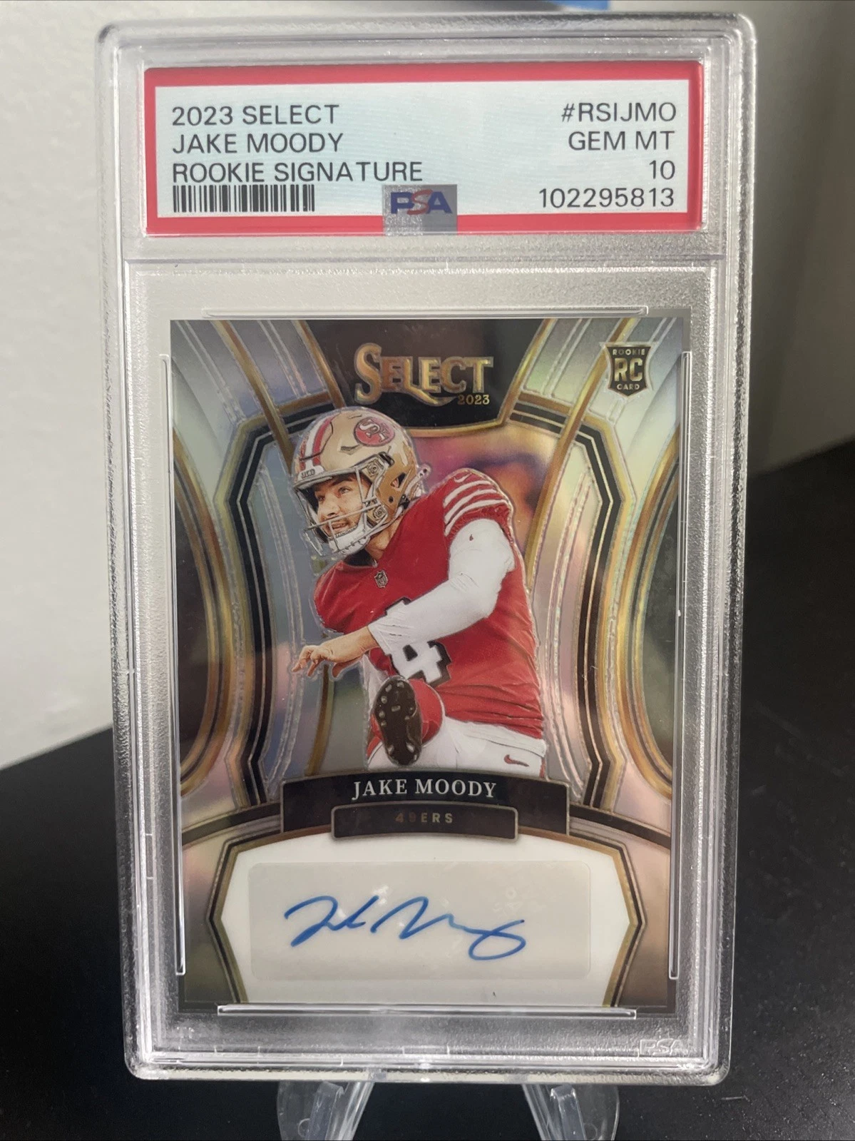 Jake Moody Panini Select Rookie Signatures #RSIJMO Base