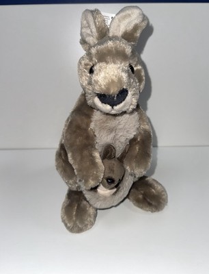 Wild Republic Cuddlekins Kangaroo With Joey Plush Toy New With Tags!!