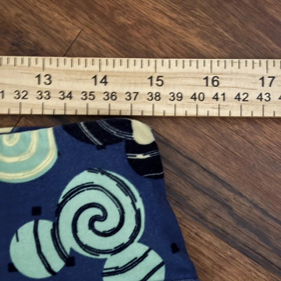 Leggings LuLaRoe Disney Mickey Mouse Altos y Curvilíneos TC XL 12-18 Azul Estampado Remolino Foto 4 de 4